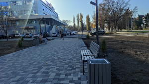 В городе Тереке в Кабардино-Балкарской Республике благоустроена площадь перед центральной